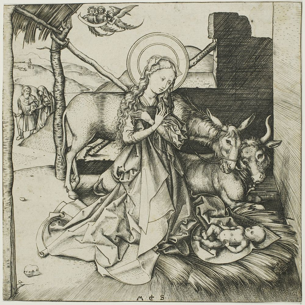 The Nativity, from the Life of Christ by Martin Schongauer