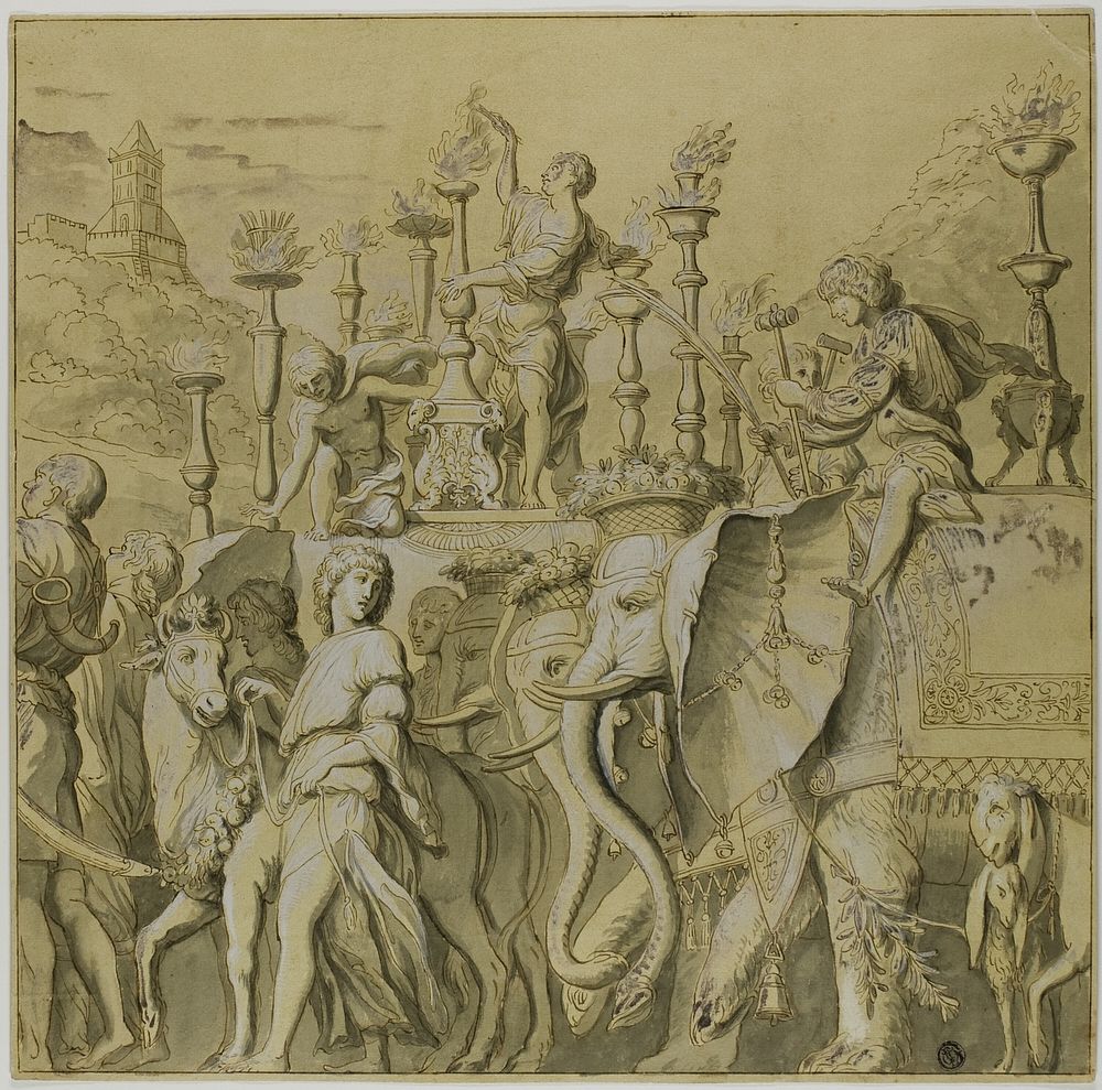Triumphs of Julius Caesar: Canvas No. V by Andrea Mantegna