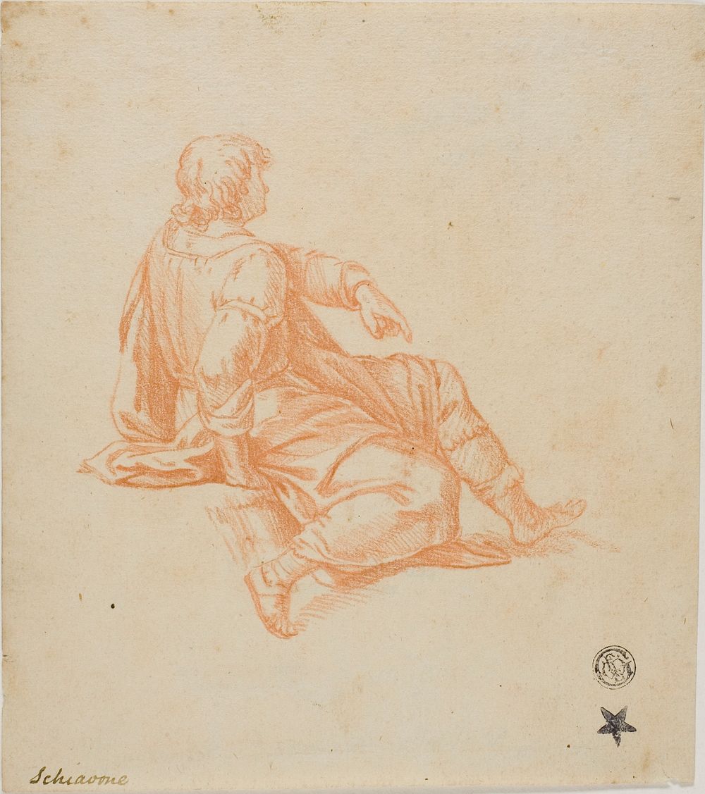 Seated Youth in Profile by Unknown Italian