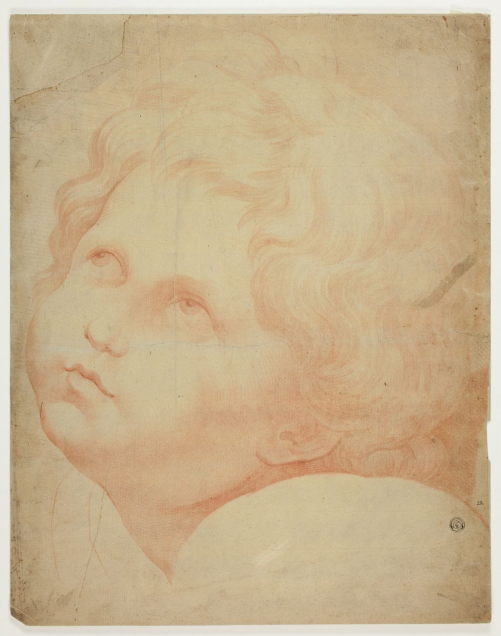 Child's Head, Looking Upward by Raphael