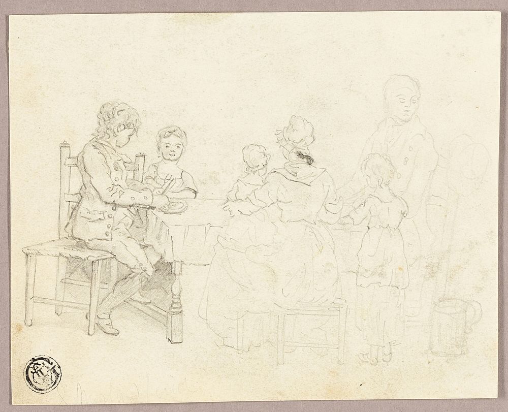 Family at a Table by George Morland