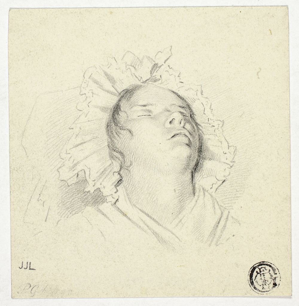 Head of Sleeping Girl by Pieter Gaal