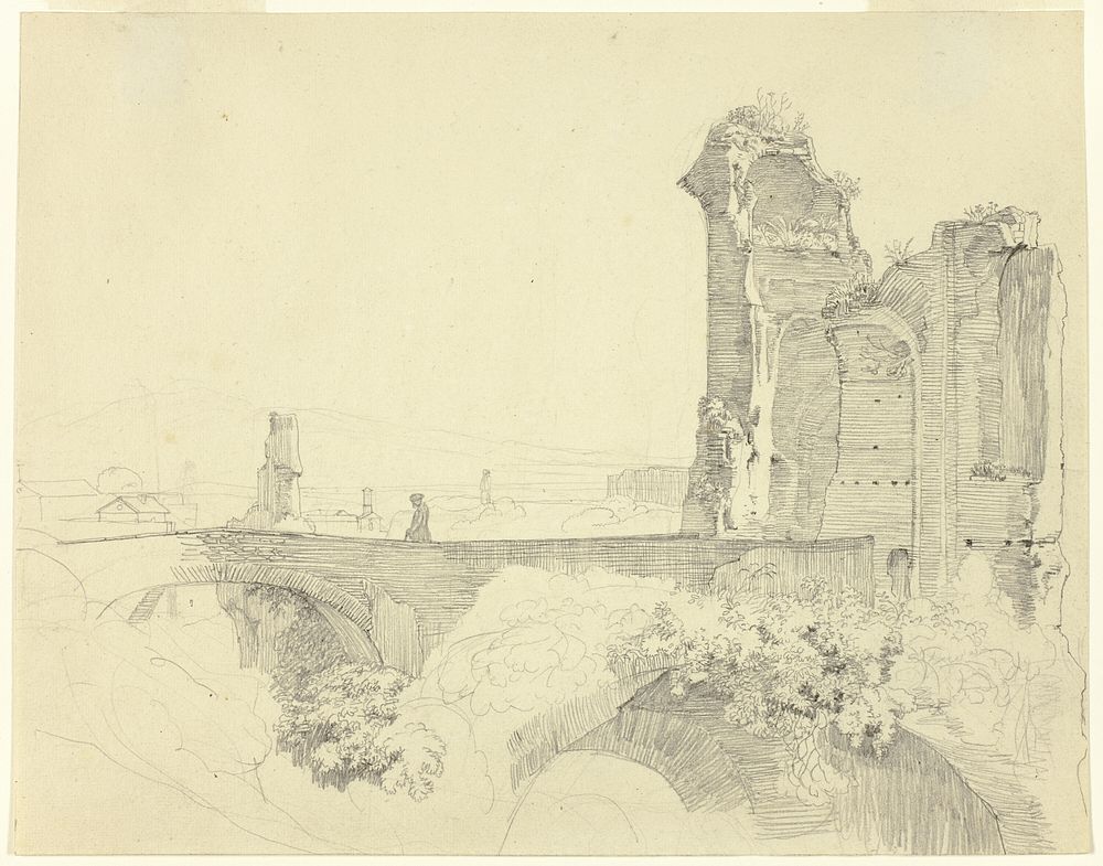 Bridge and Ruined Tower by Johann Christoph Erhard