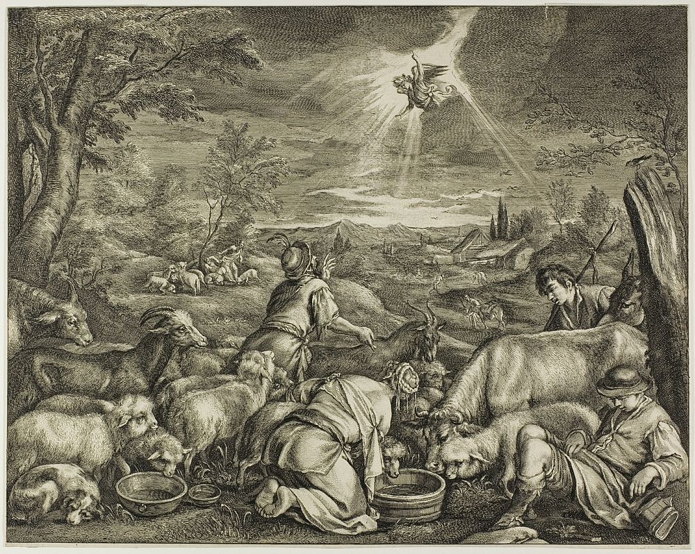 The Departure of Abraham for Sichem, from Cabinet Reynst by Cornelis Visscher, the Elder