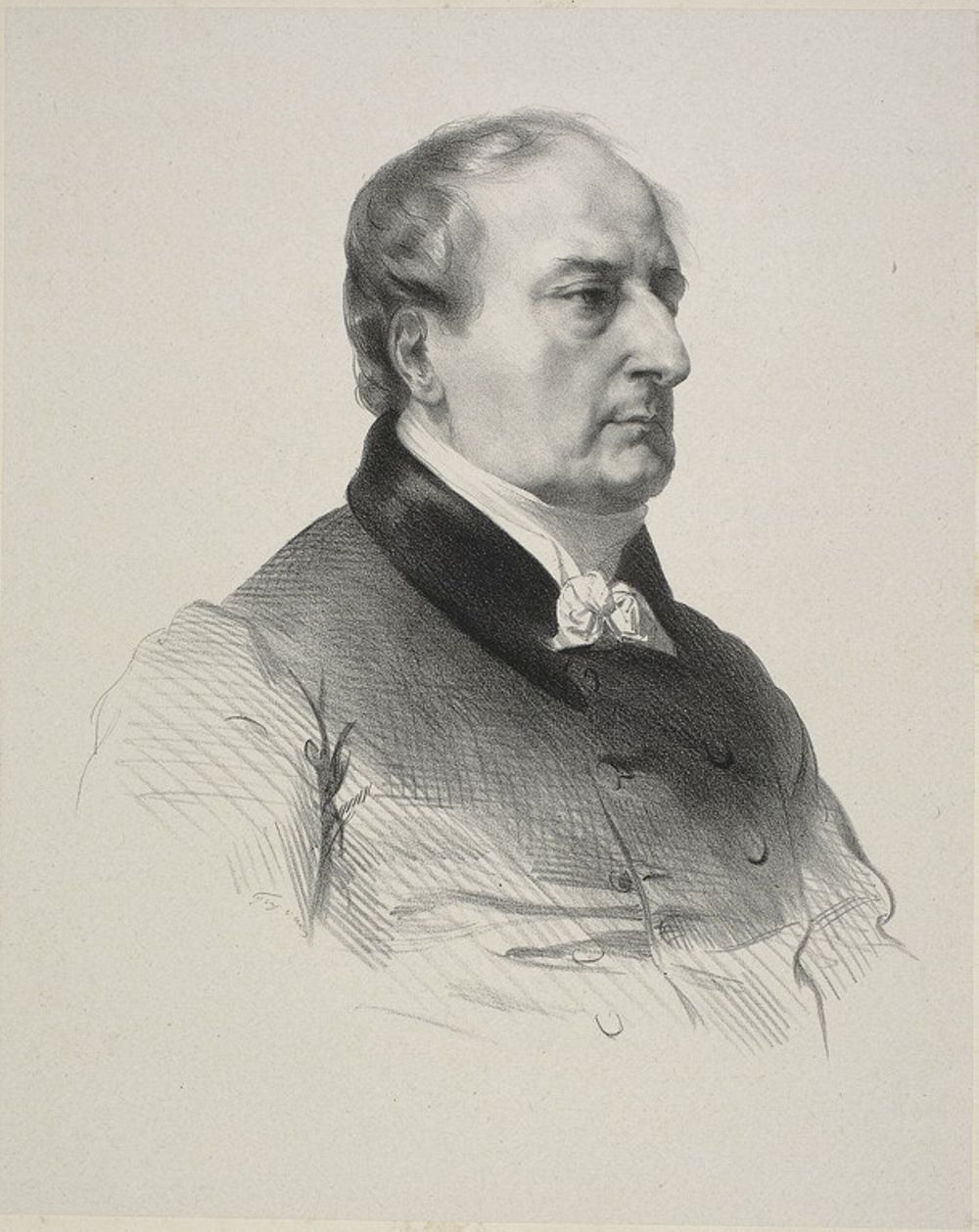 Portrait of the Painter Baron François Gérard by Jean François Gigoux