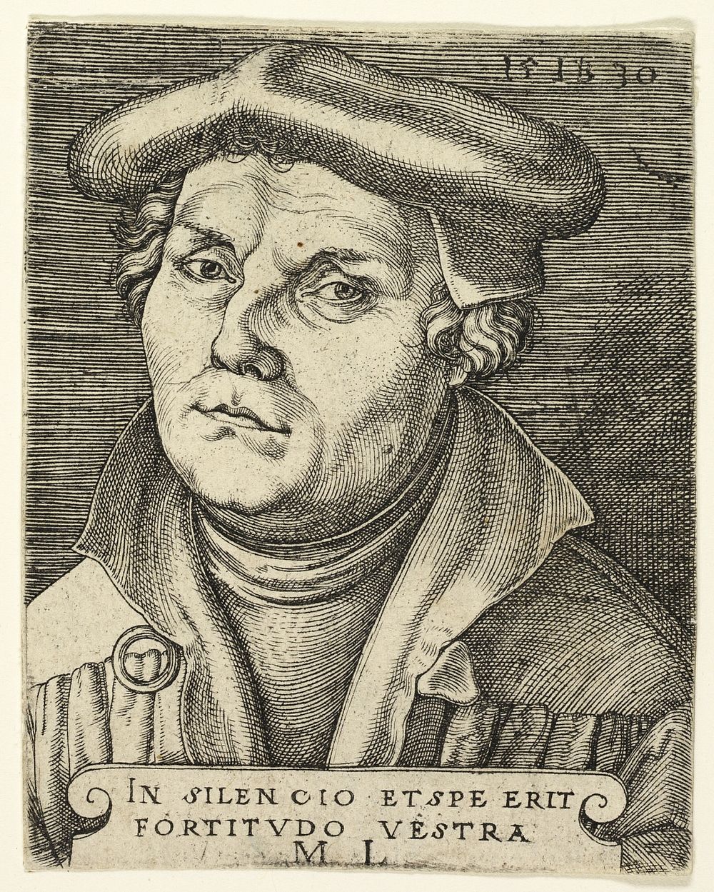 Portrait of Martin Luther by Master I.B.