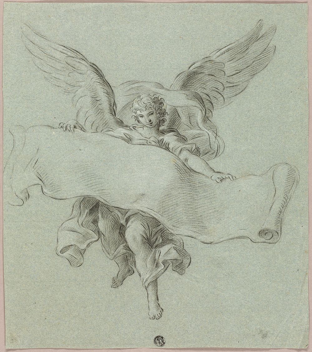 Angel with Scroll by Sebastiano Conca
