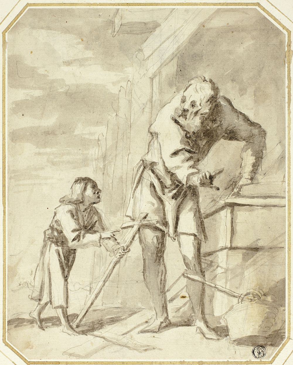 Saint Joseph with the Child Jesus in his Carpentry Shop by Pietro della Vecchia