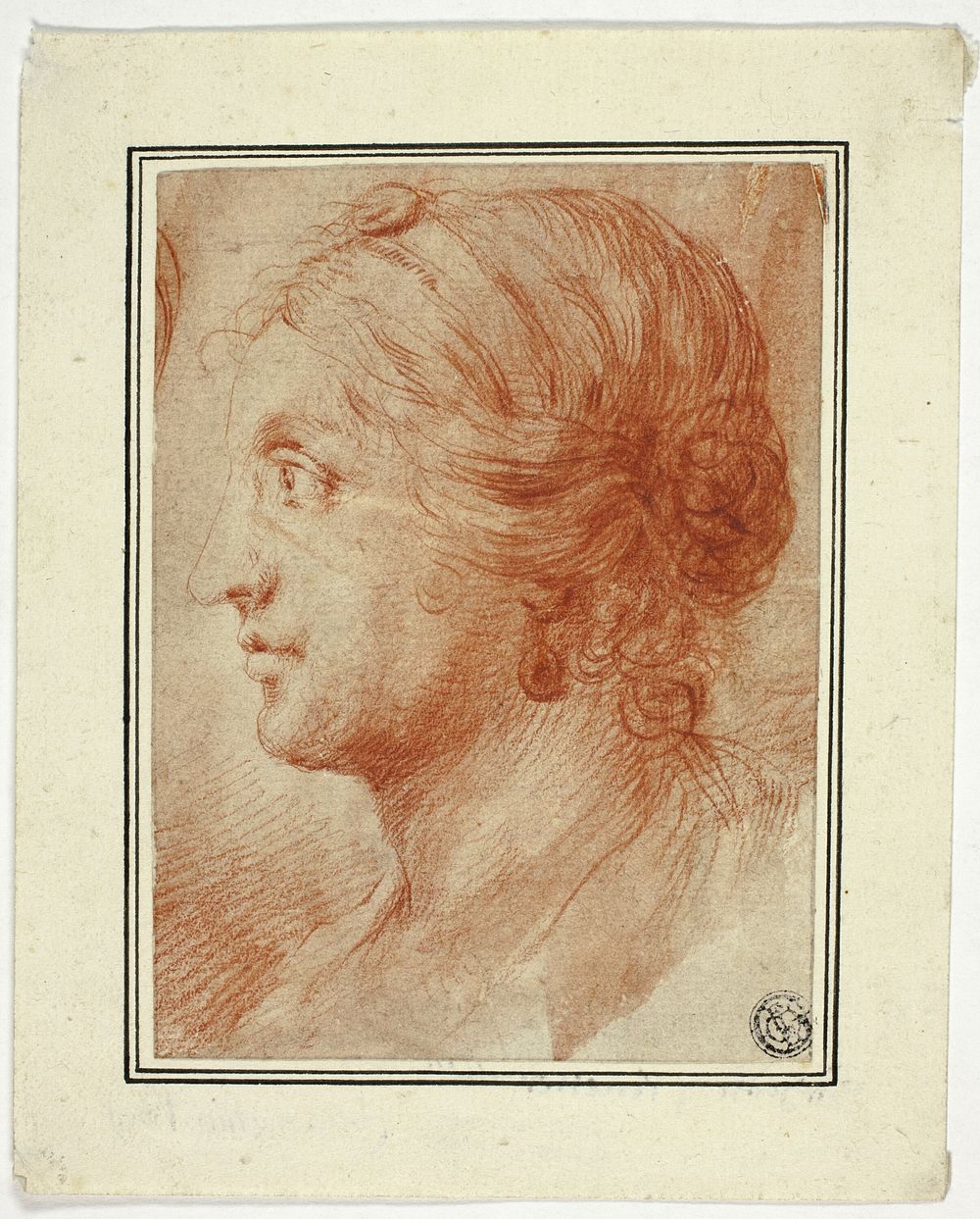 Bust of Woman in Profile to Left by Godfrey Kneller