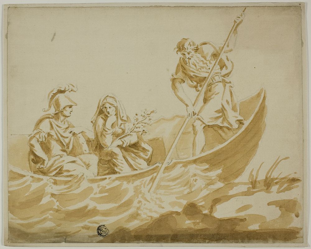 Charon Ferrying Mars and Minerva by Unknown