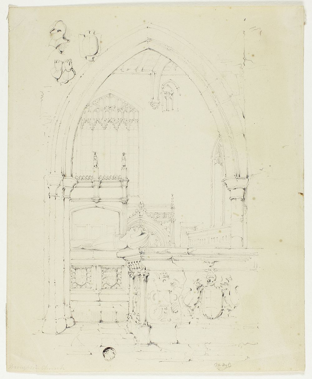Broughton Church by Style of Samuel Prout