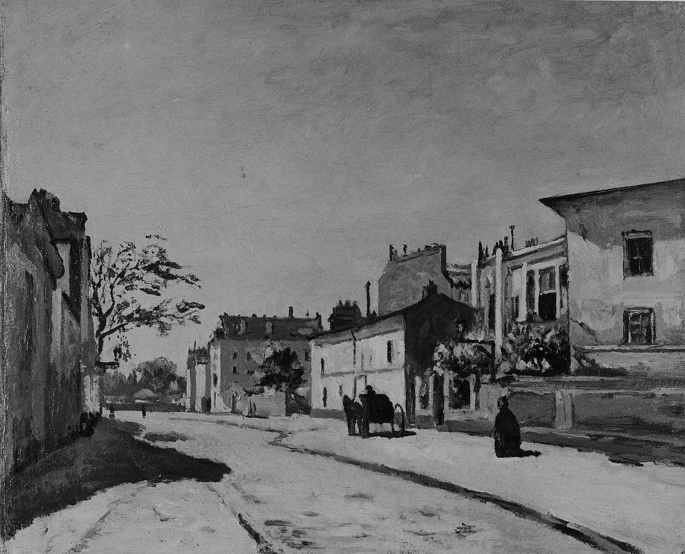French Street Scene by Edouard Béliard
