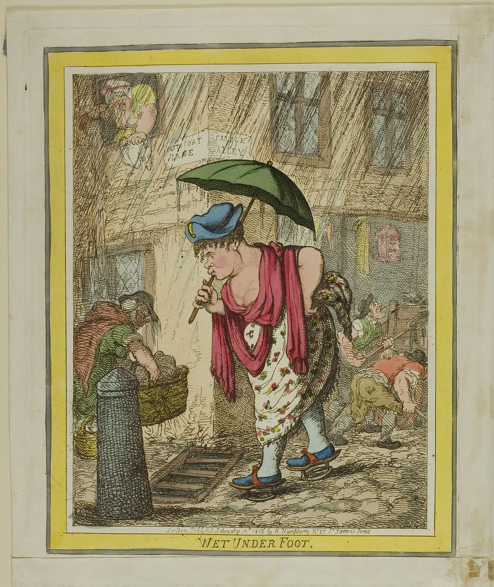 Wet Under Foot by Thomas Rowlandson