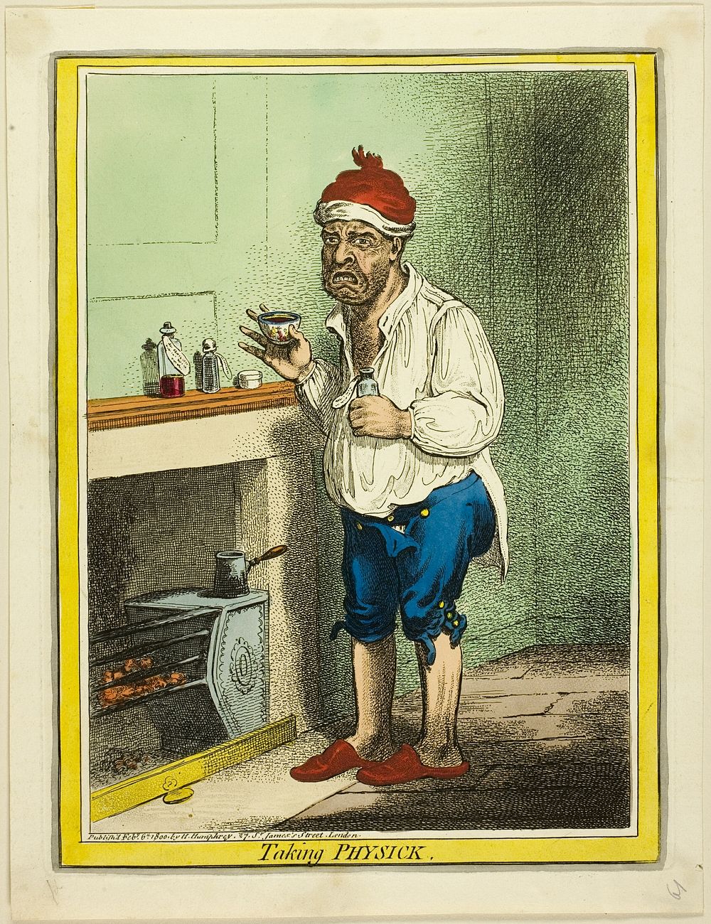 Taking Physick by James Gillray