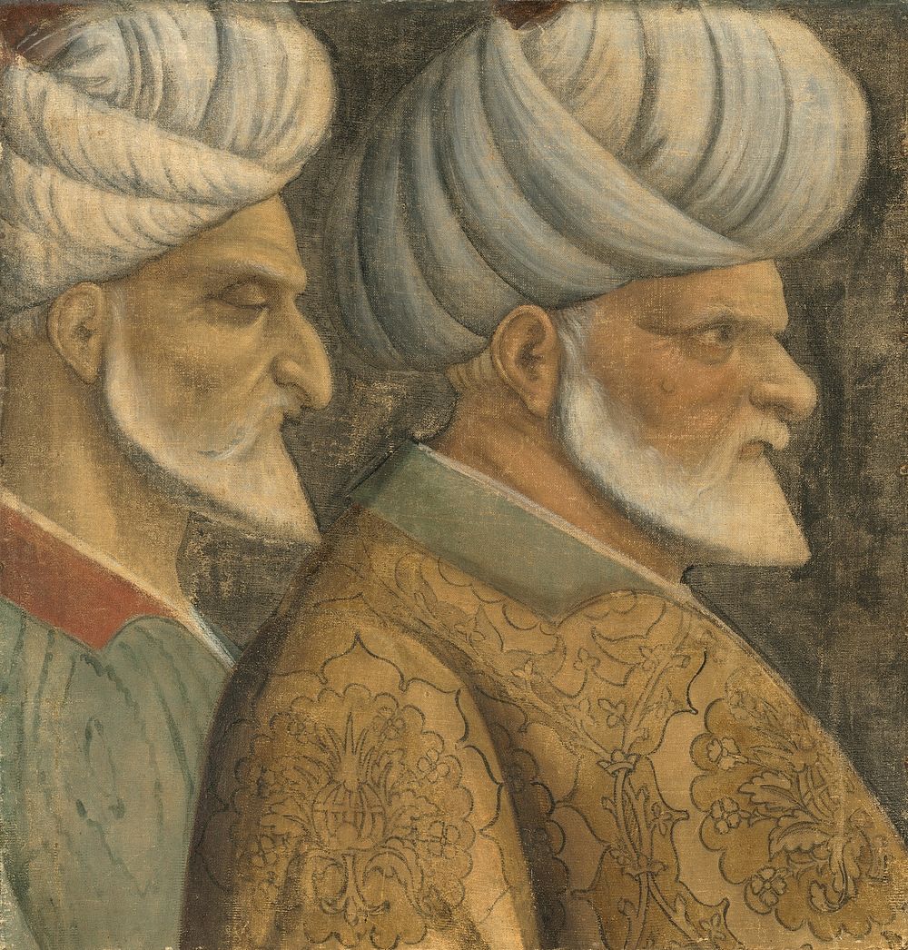 Sinan the Jew and Haireddin Barbarossa by Imitator of Gentile Bellini