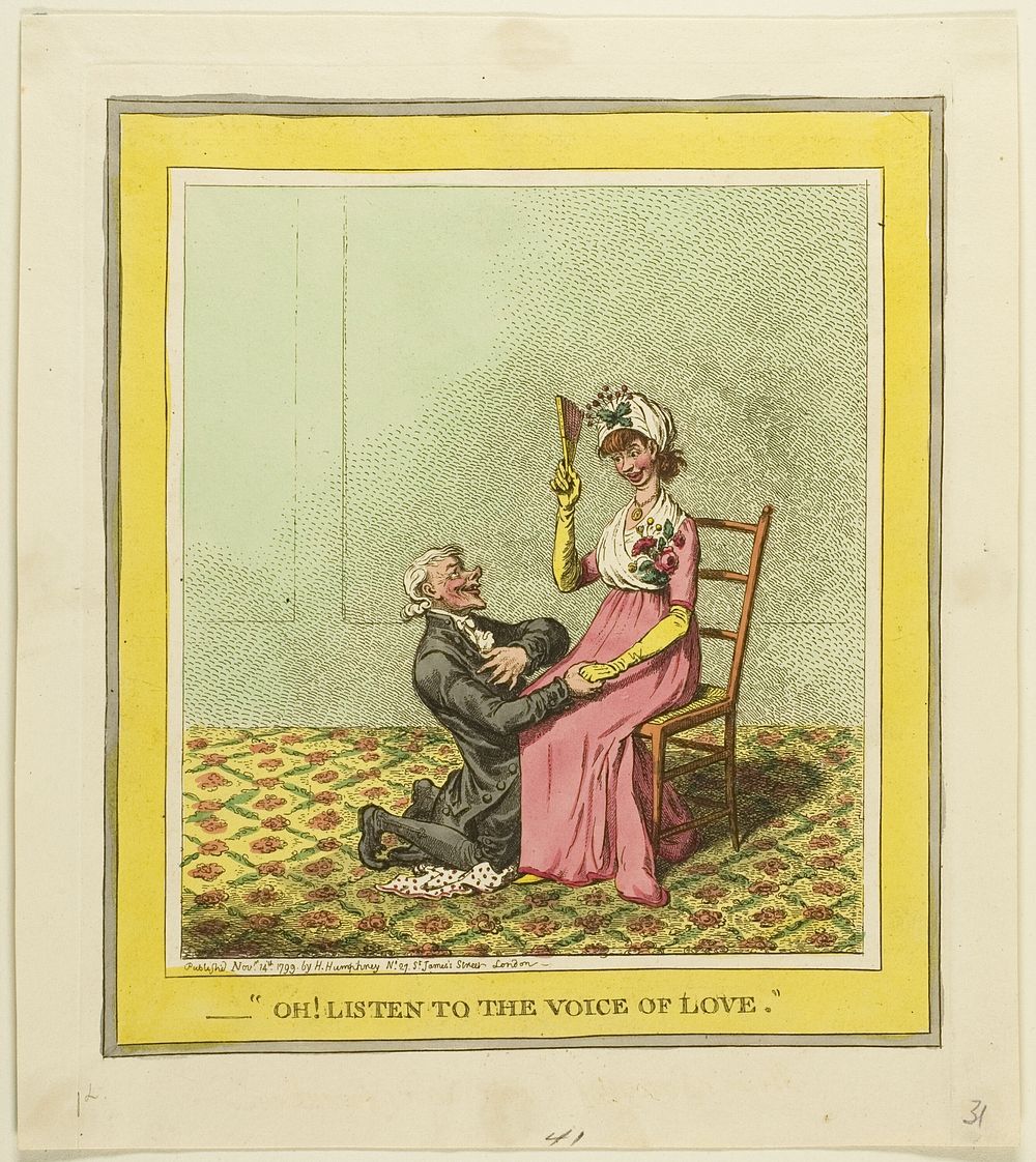 Oh! Listen to the Voice of Love by James Gillray