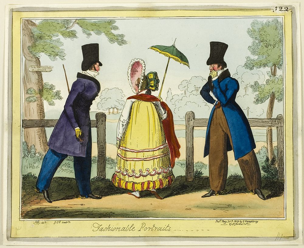 Fashionable Portraits by George Cruikshank