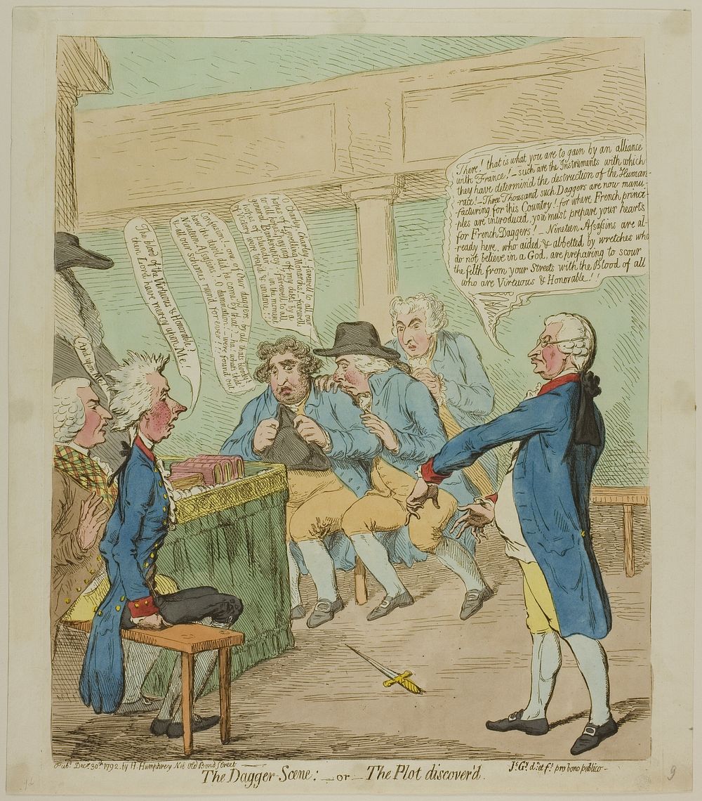 The Dagger Scene by James Gillray