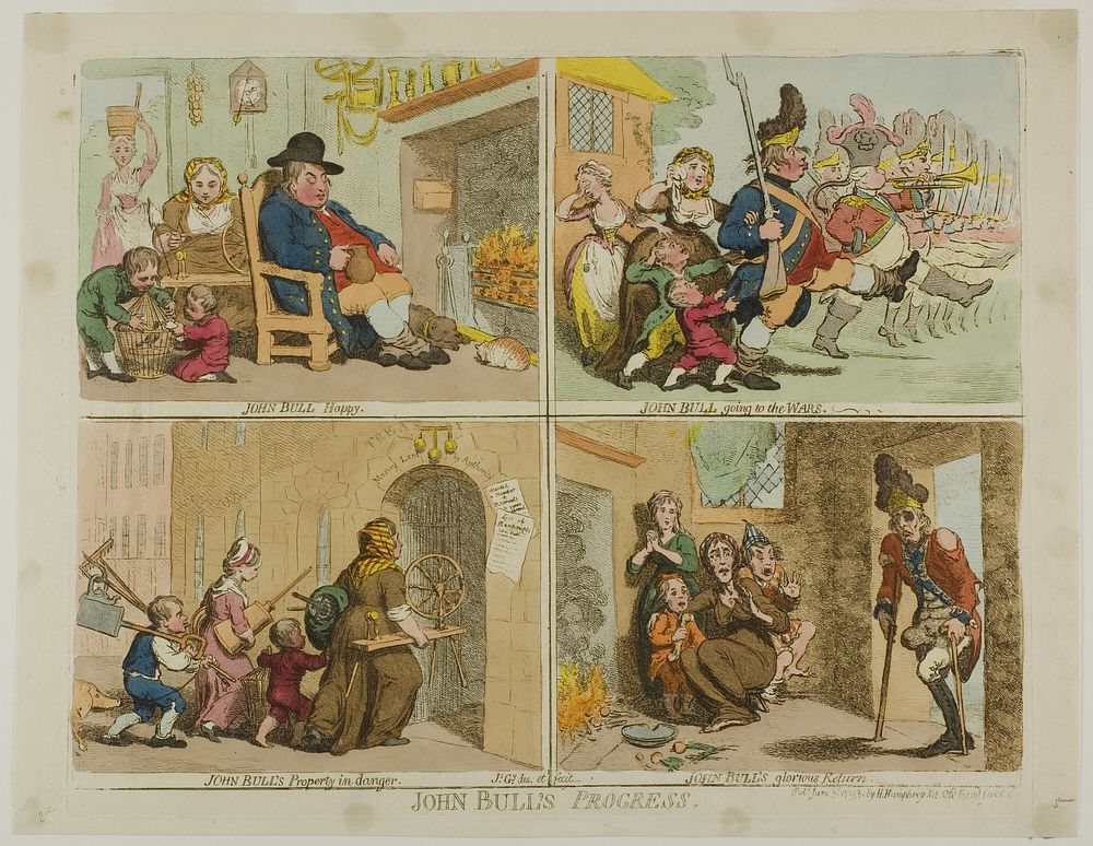 John Bulls Progress by James Gillray