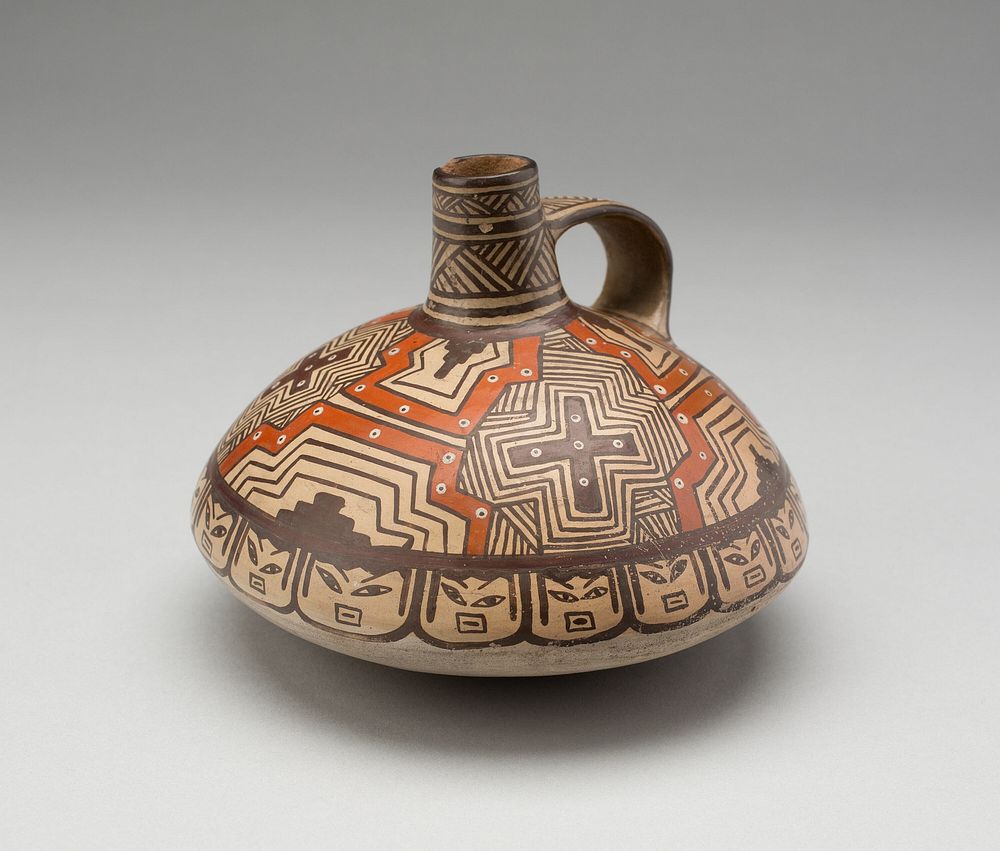 Vessel with Geometric Motifs by Tiwanaku