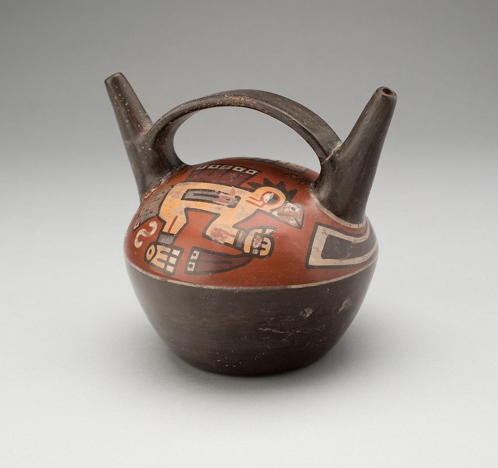 Vessel Depicting Abstract Birds by Tiwanaku