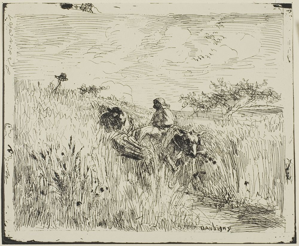 Path Through the Wheatfield by Charles François Daubigny
