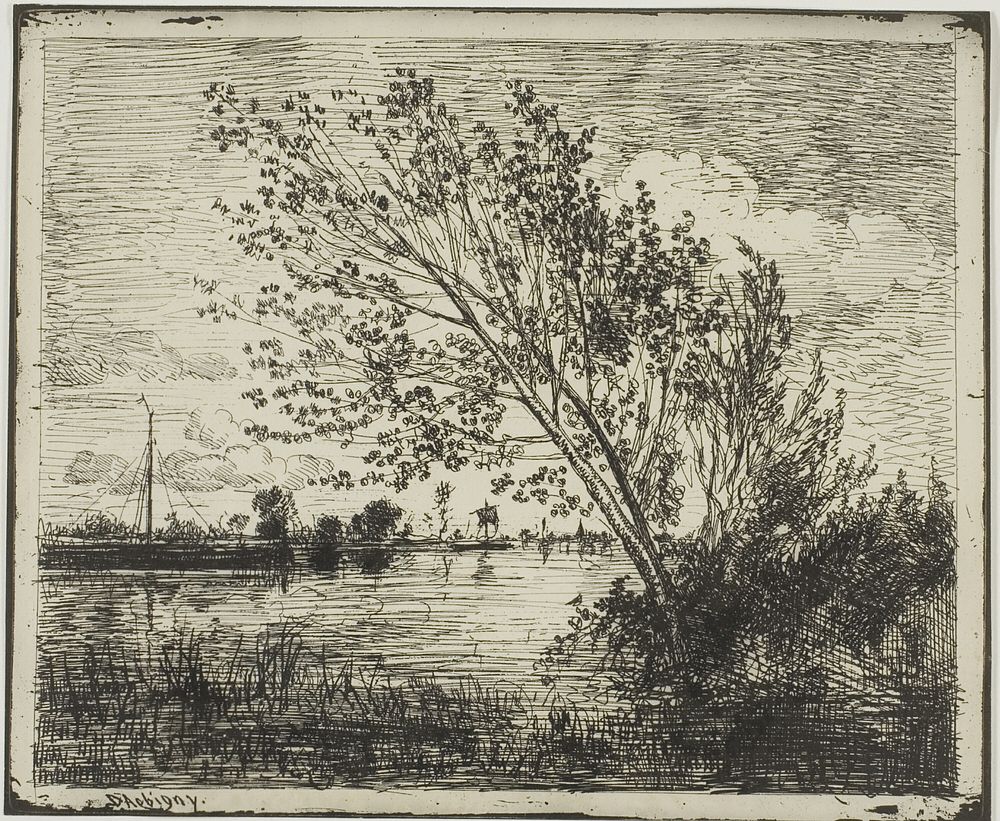 Clump of Alder Trees by Charles François Daubigny