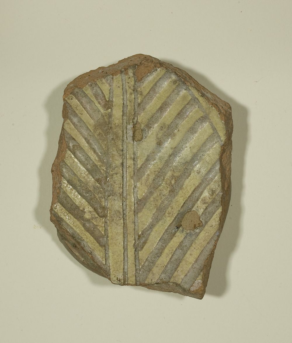 Fragment of a Bowl with Bird's Wing by Byzantine