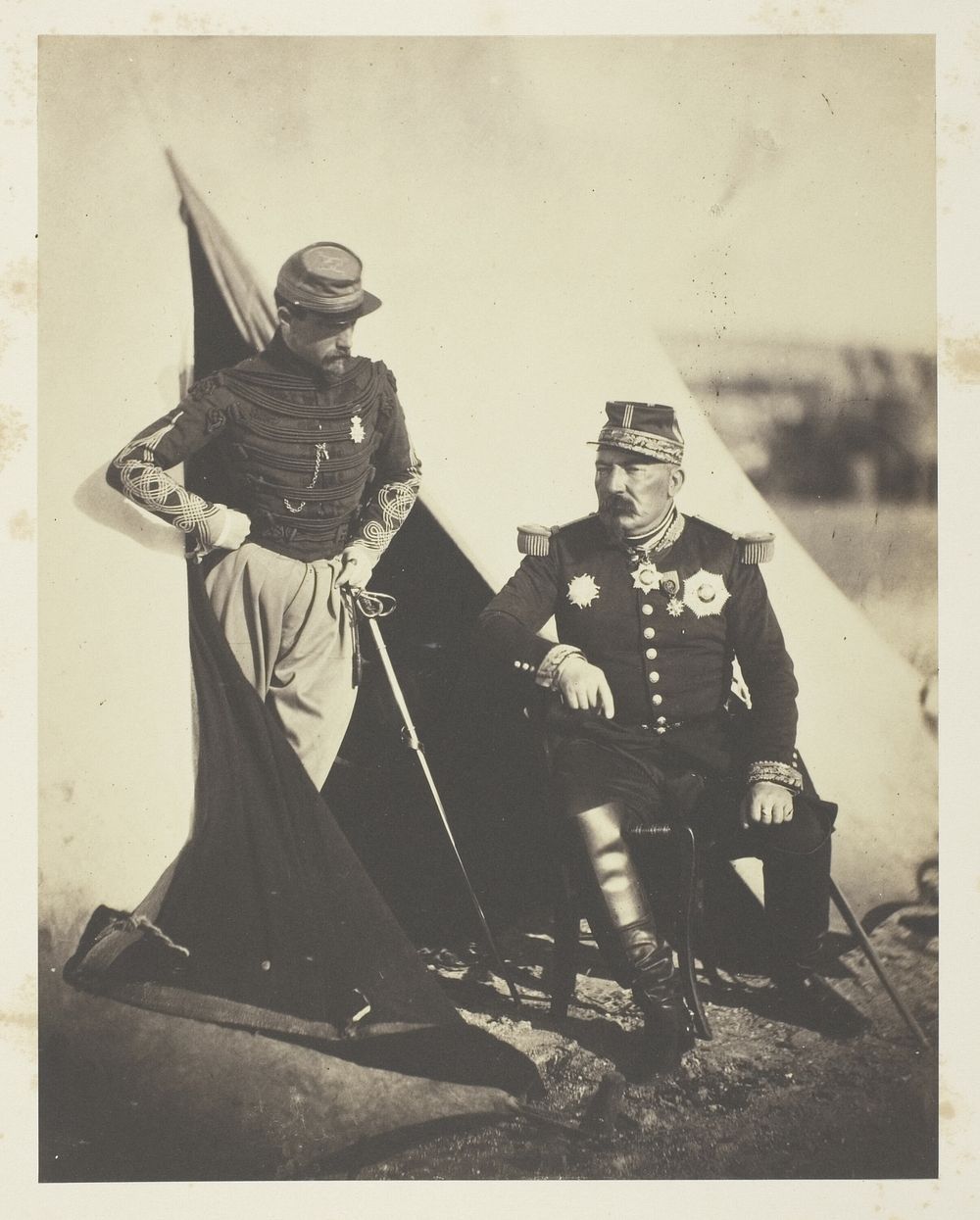 General Bosquet and Captain Dampière by Roger Fenton