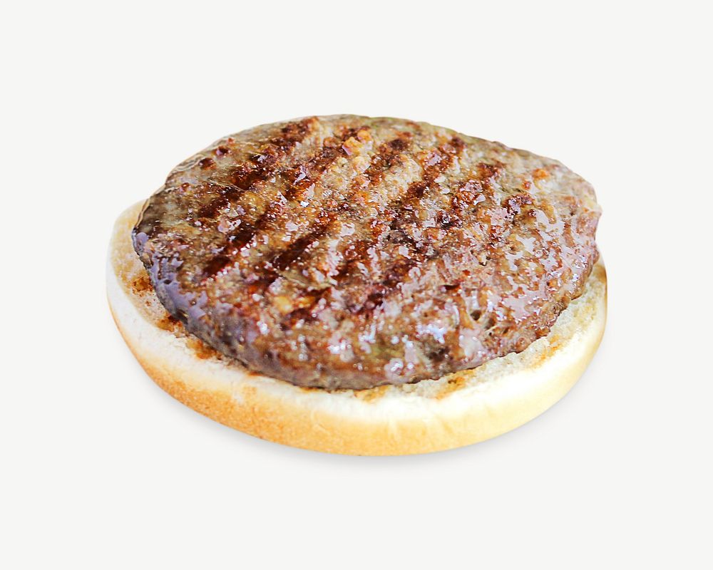Beef burger collage element psd