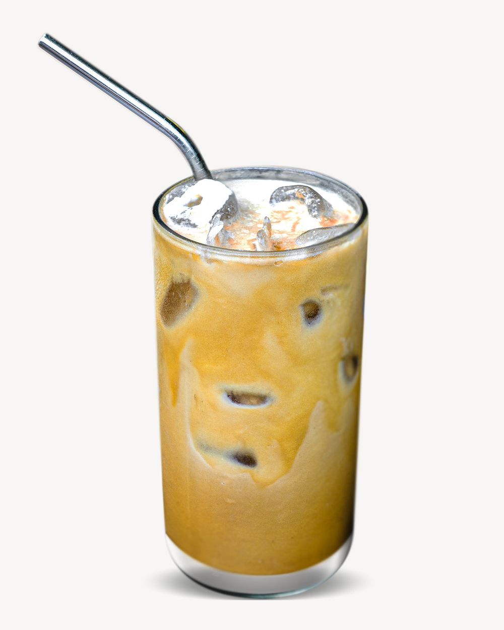 Iced coffee, drink isolated design