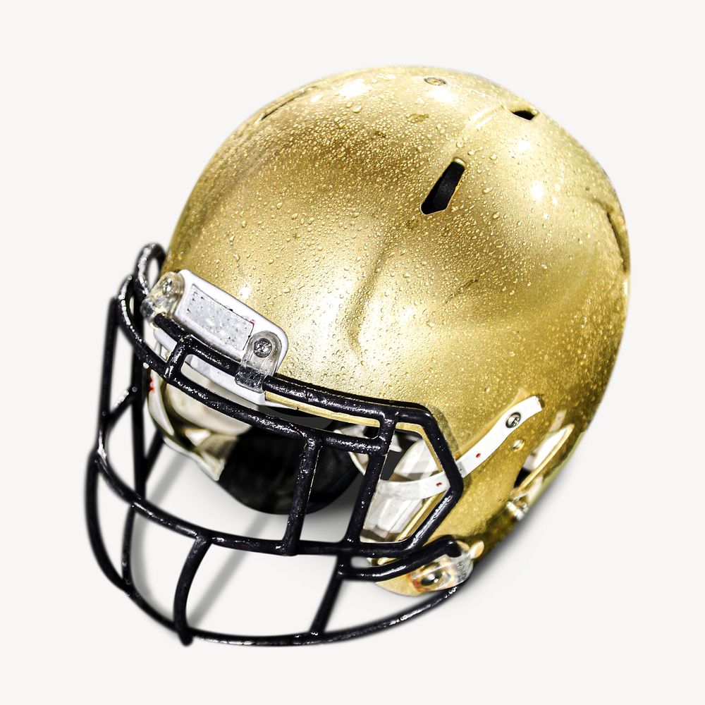 Football helmet isolated design