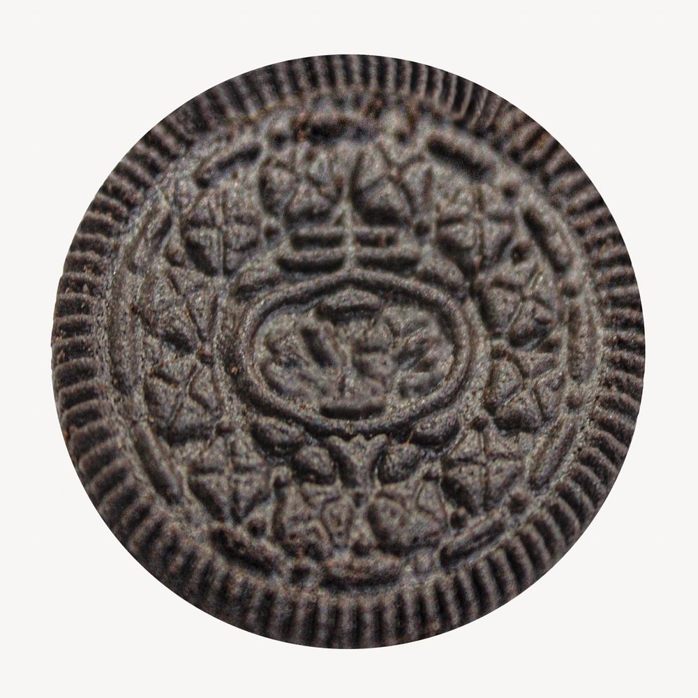 Black biscuit isolated image