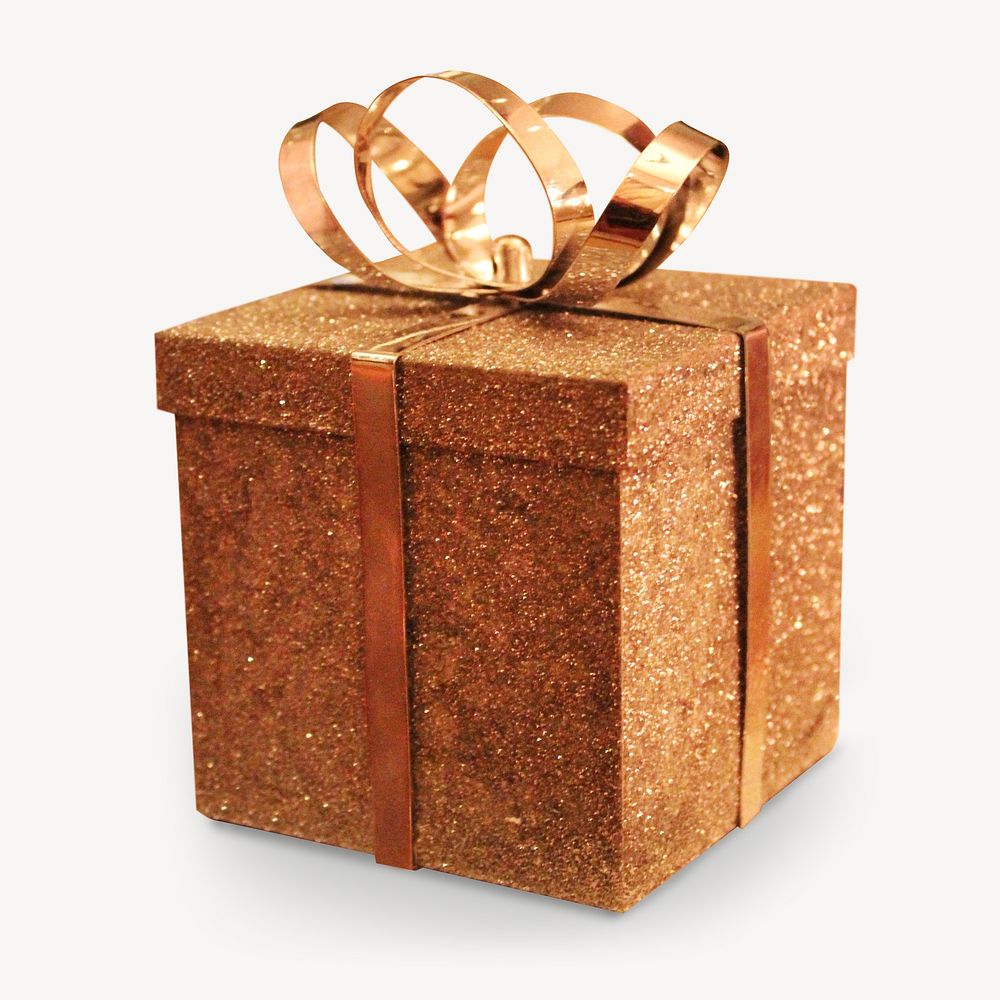 Christmas gift box isolated image