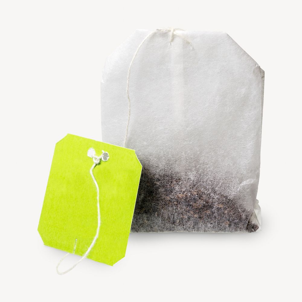 Tea bag isolated image