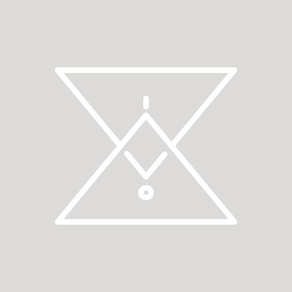 Abstract line art business logo element vector