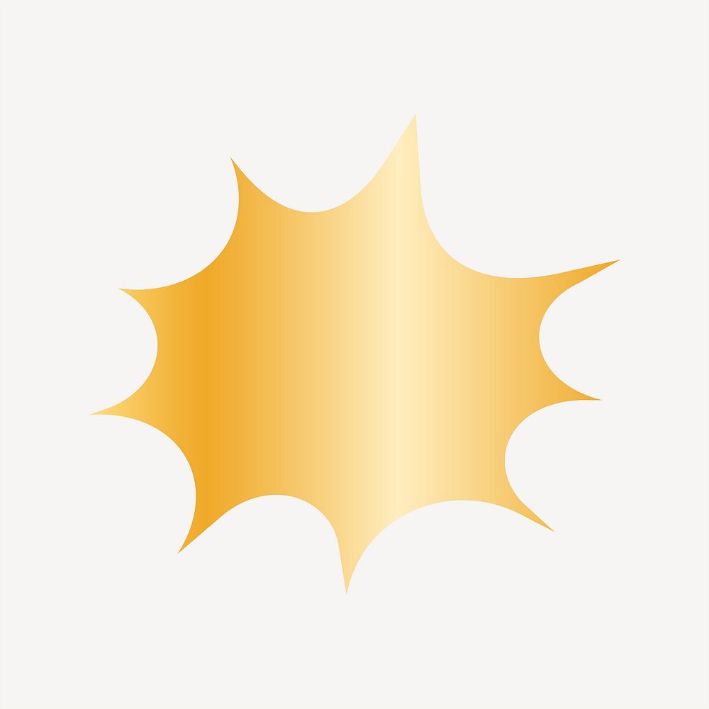 Gold starburst badge clip art vector
