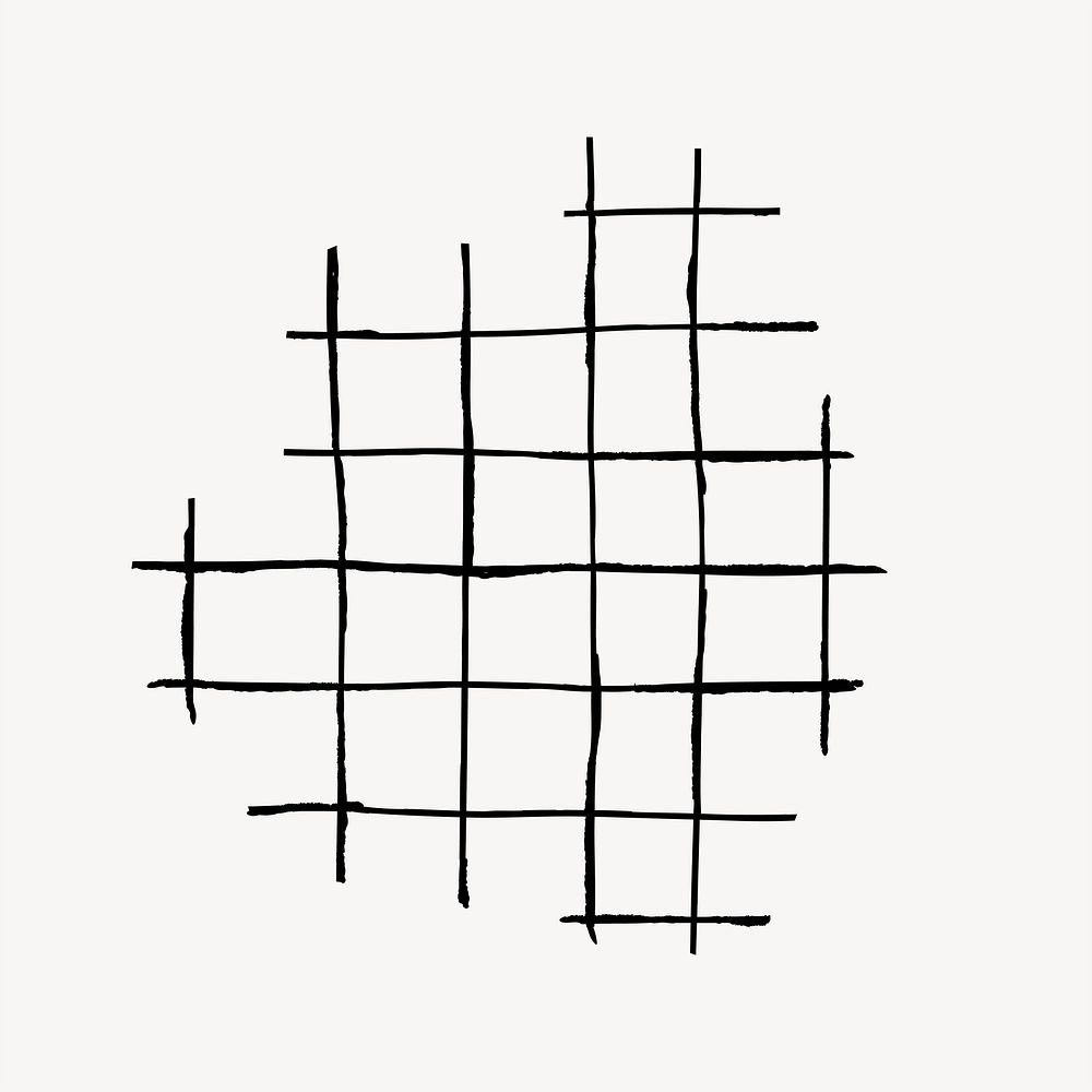 Black grid clip art vector