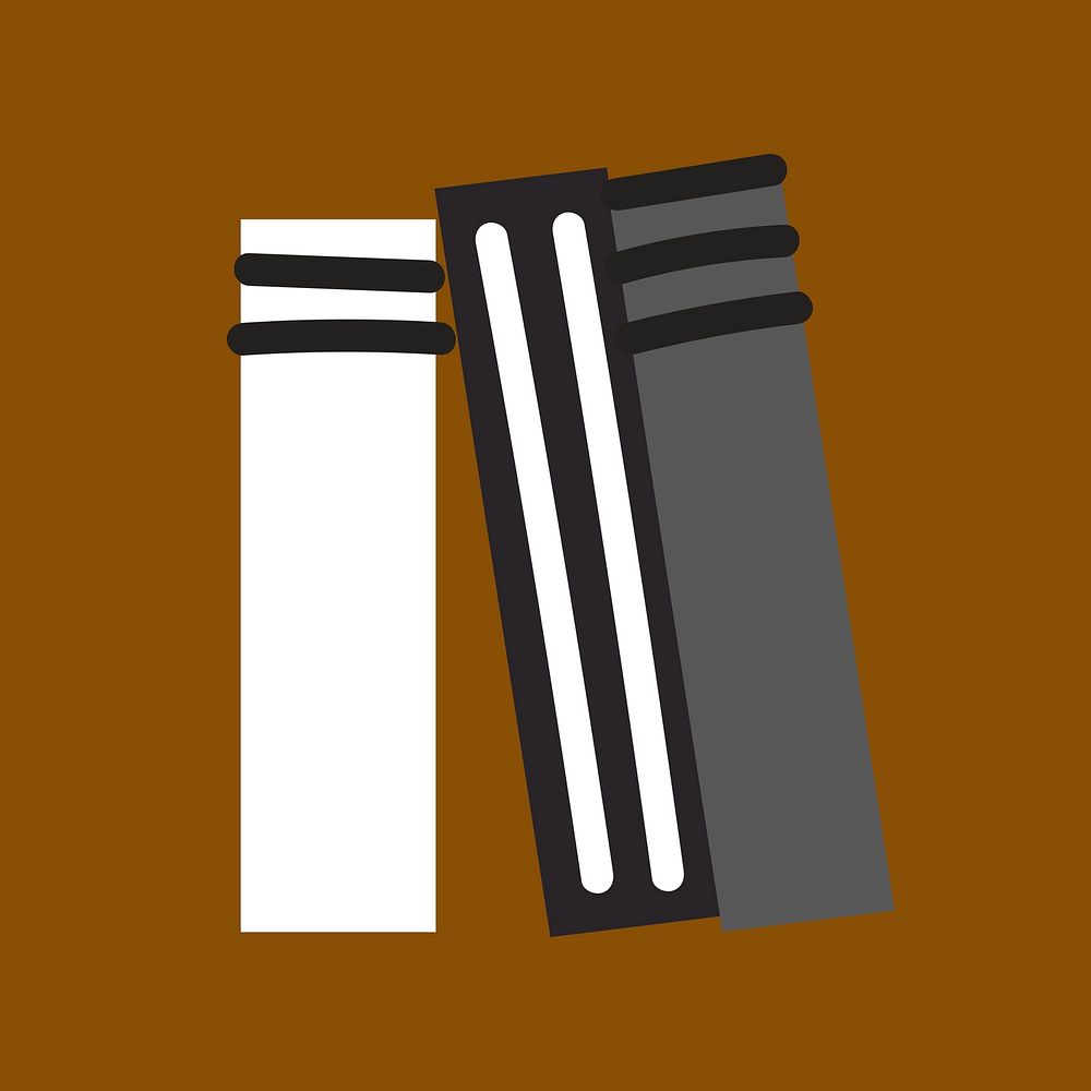 Book spines doodle vector