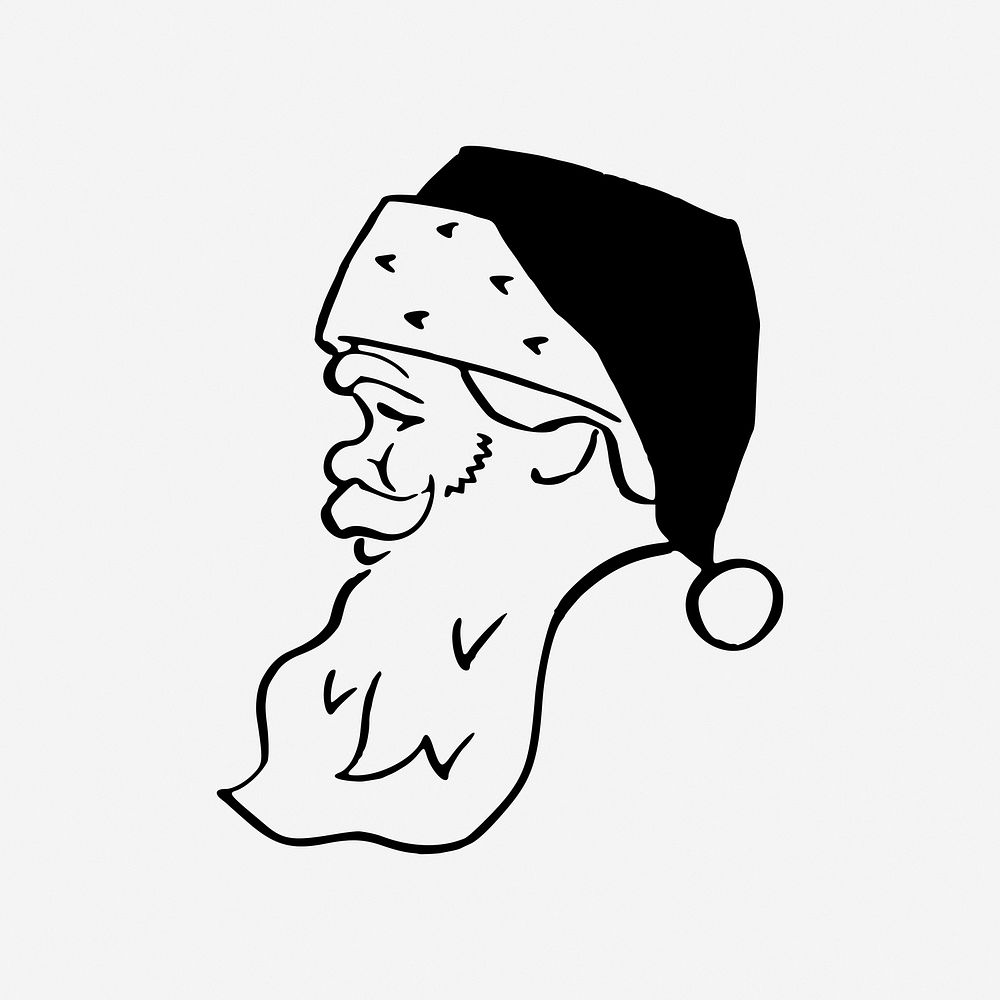 Santa Claus clip  art. Free public domain CC0 image. 