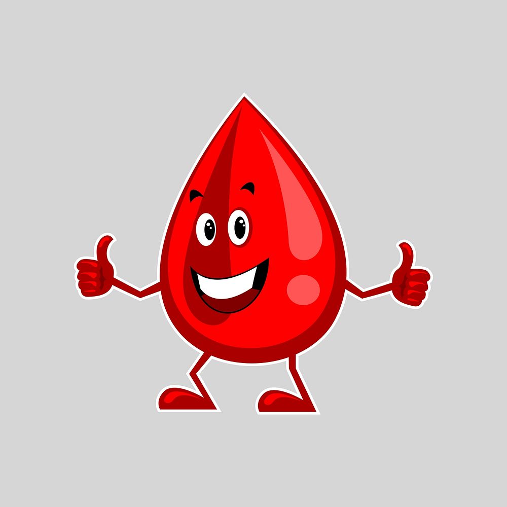 Blood donation illustration. Free public domain CC0 image.