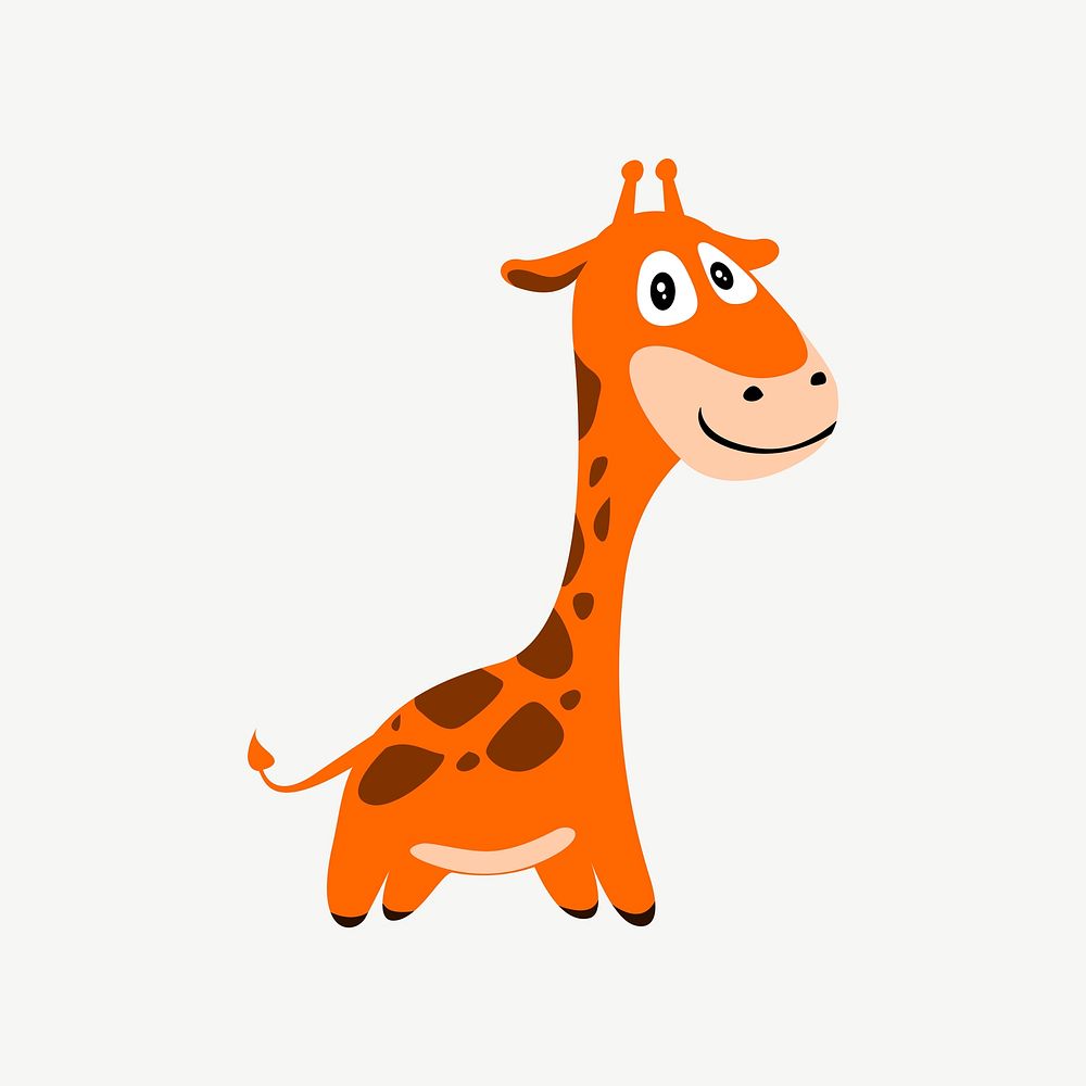 Giraffe clipart psd. Free public domain CC0 image.
