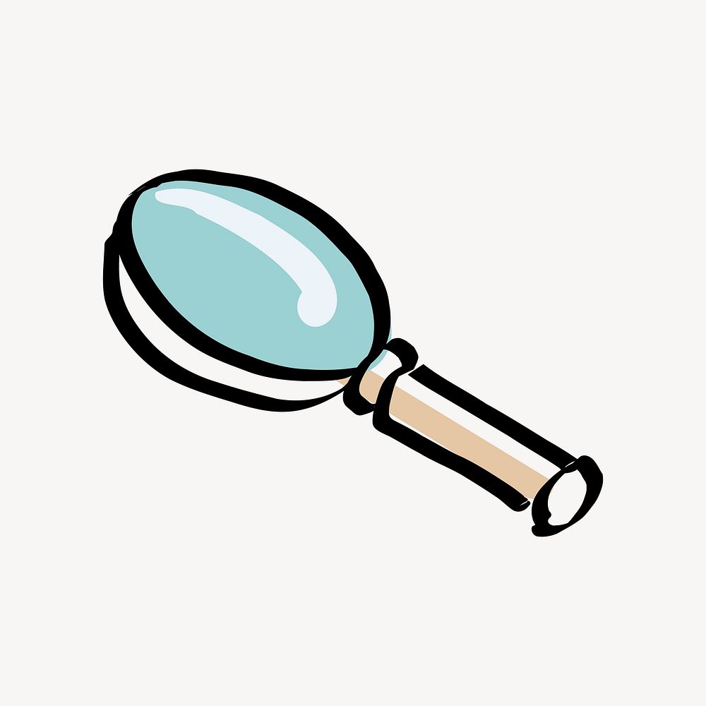 Magnifying glass clipart vector. Free public domain CC0 image.