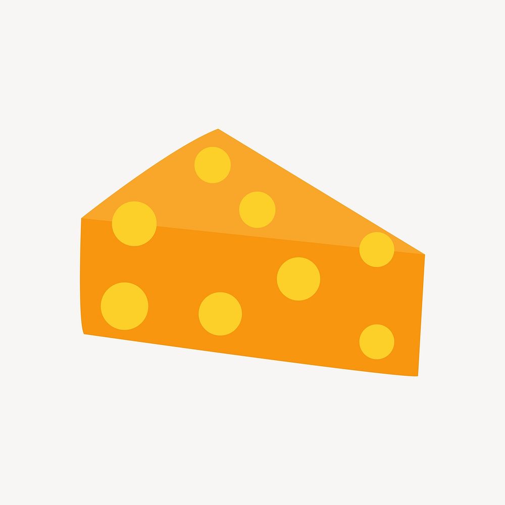 Cheese clipart illustration vector. Free public domain CC0 image.