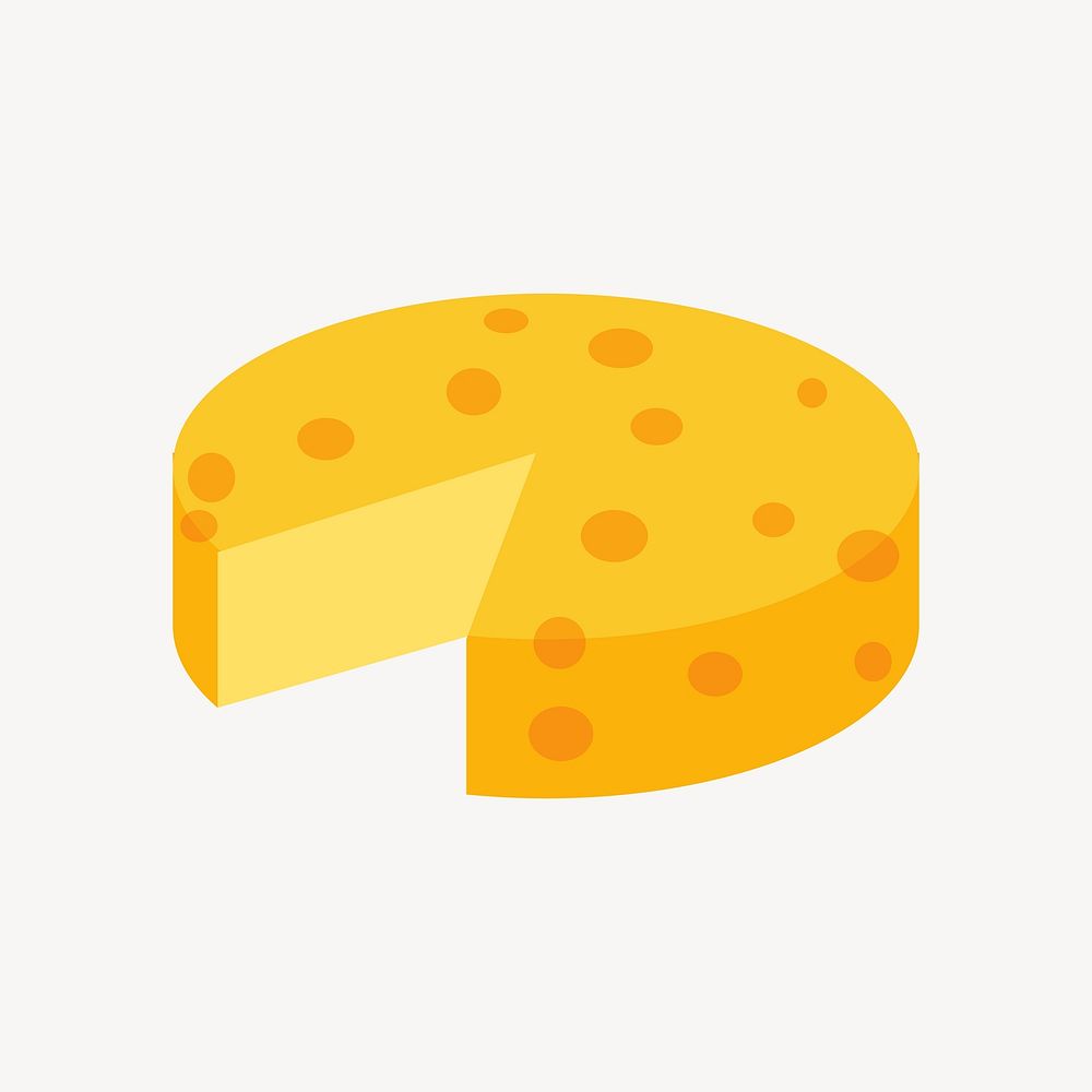 Cheese illustration. Free public domain CC0 image.