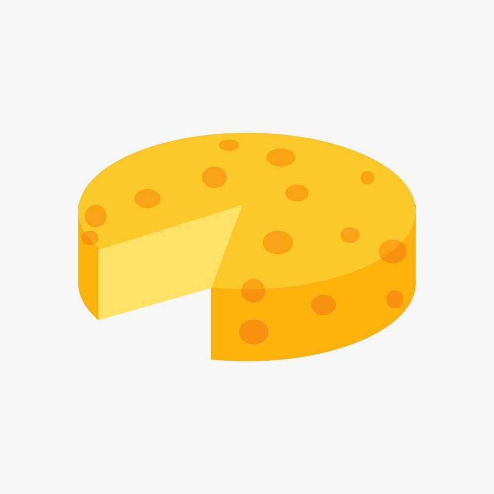 Cheese clipart illustration psd. Free public domain CC0 image.