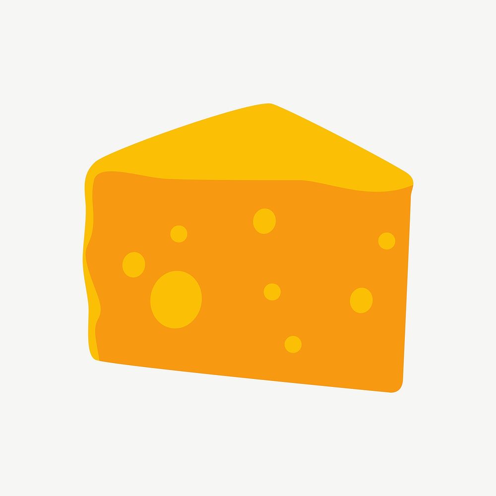 Cheese clipart illustration psd. Free public domain CC0 image.