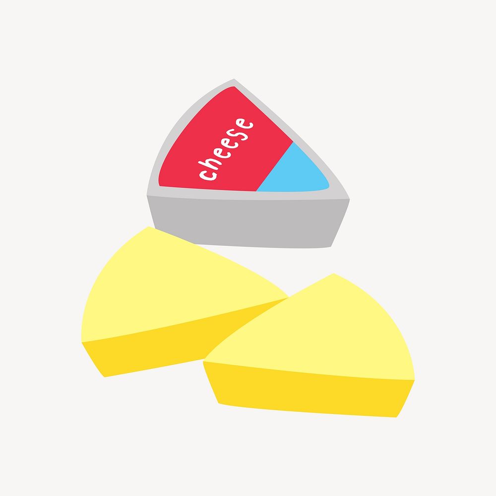 Cheese illustration. Free public domain CC0 image.