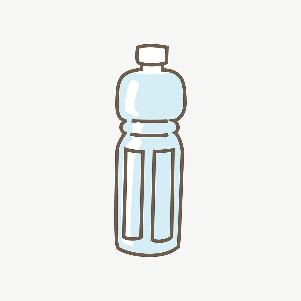 Water bottle clipart psd. Free public domain CC0 image.