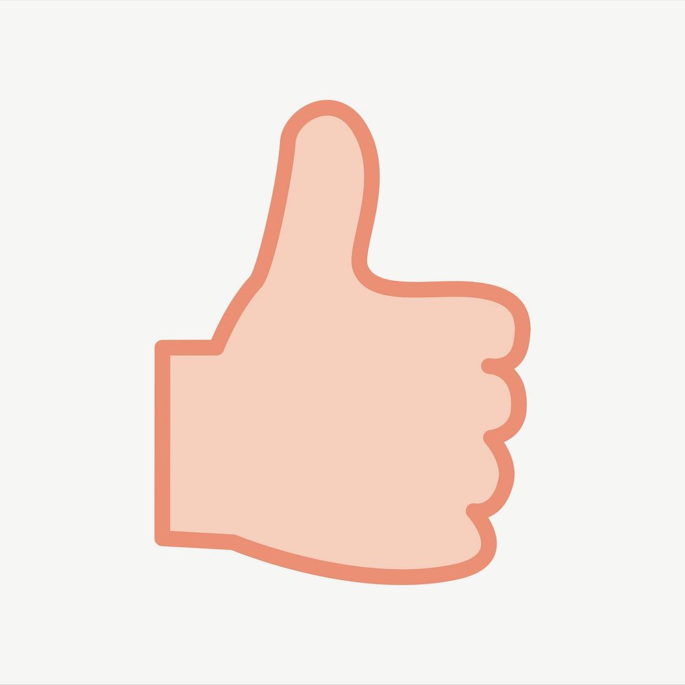 Thumbs up clipart psd. Free public domain CC0 image.